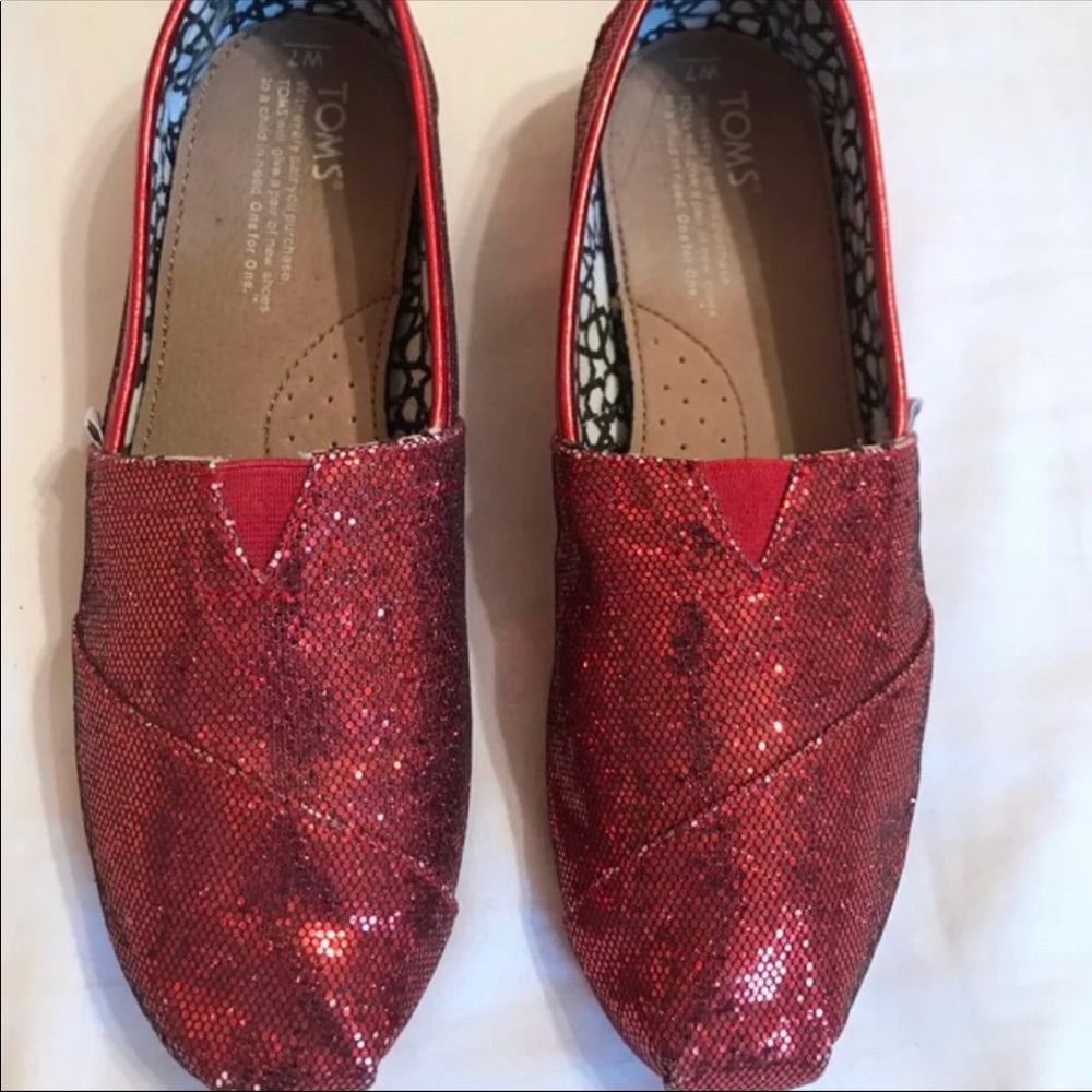 Red Sparkly Toms